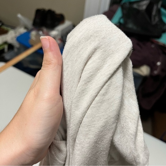 Athleta Coaster Luxe Recover Cozy Crewneck Sweater Sweatshirt Cream XS J2 - Picture 7 of 9